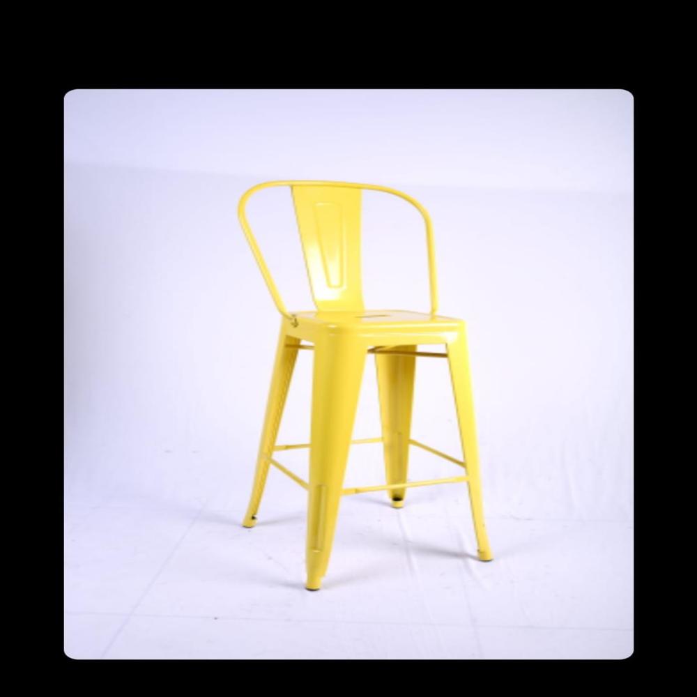 OM WOODS DBS 668 METAL STOOL 30'' HEIGHT BIG BACK CHAIR