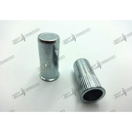 Close Type Blind Rivet Nut - Reduced Head, Round Body with Groove (Steel)
