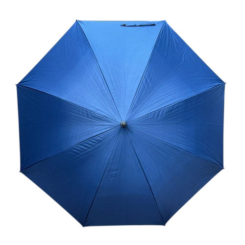 Plain Blue Folding Umbrella