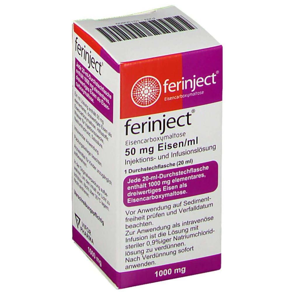 Ferinject Ferric Carboxymaltose Injection 1000mg - Dosage Form: Liquid