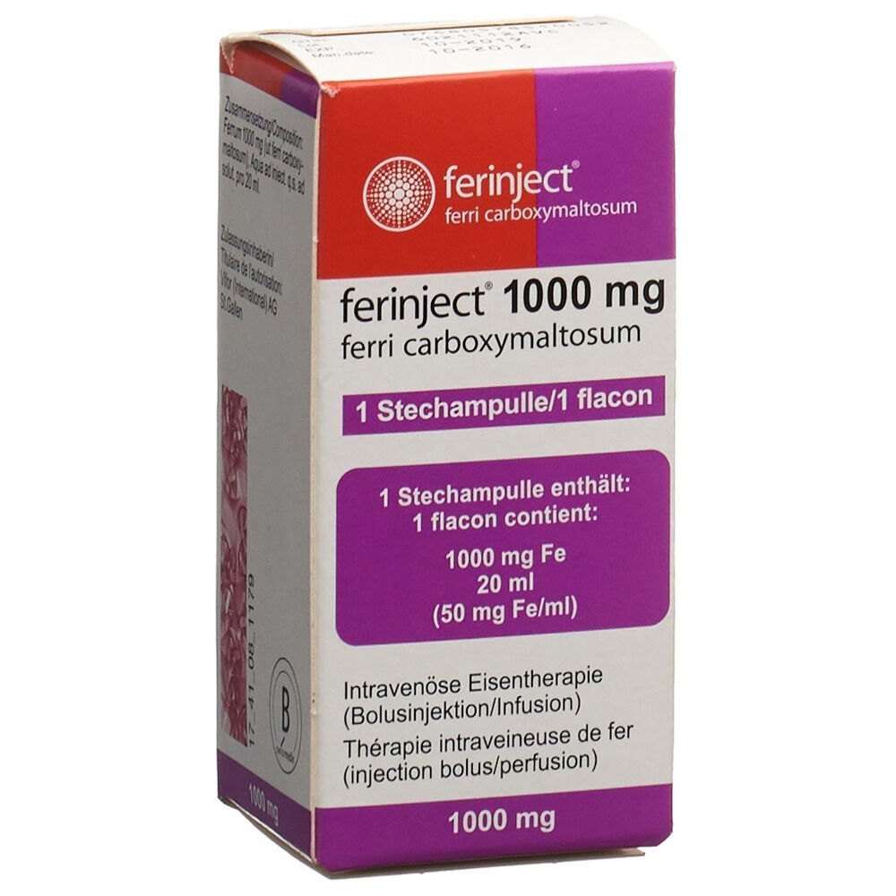 Ferinject Ferric Carboxymaltose Injection 1000mg - Dosage Form: Liquid