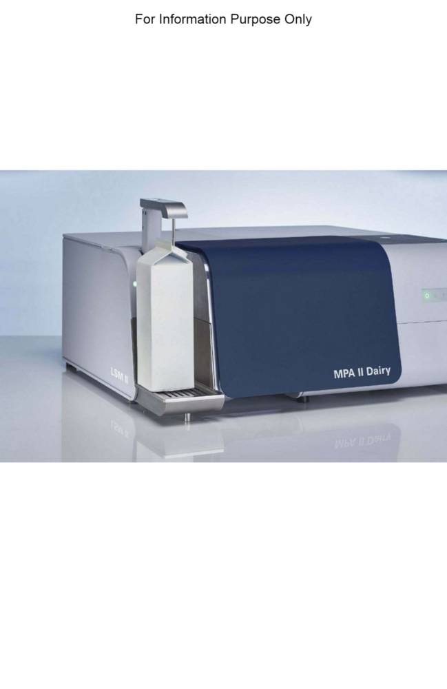Bruke Milk Analyzer Mira Infrared