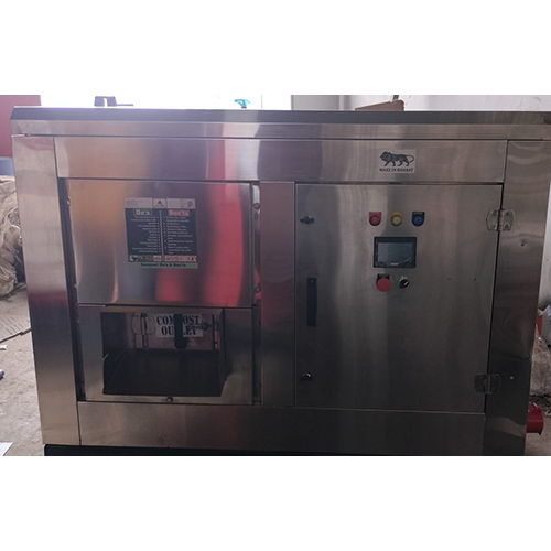 Organic Waste Composter Machine - Color: Silver