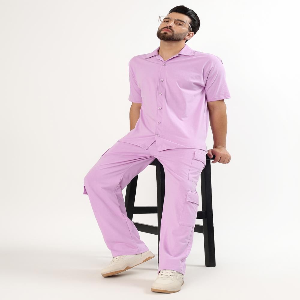 Men Code Set shirt with Cargo pajyama