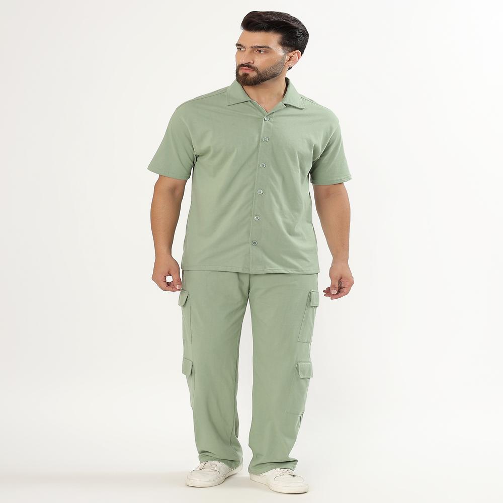 Men Code Set shirt with Cargo pajyama