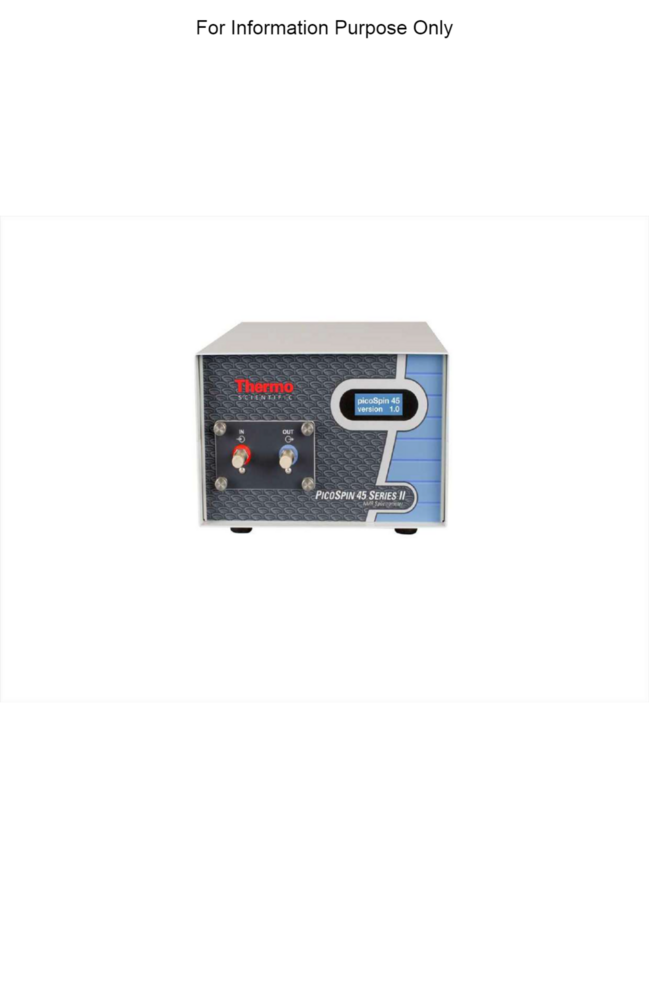 Thermo Fisher PicoSpin 80 Series II NMR Spectrometer
