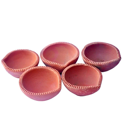 Plain Diya - Color: Brown