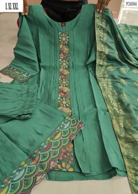 Women Floral Print Fit & Flare Maxi Cotton Ethnic Dress