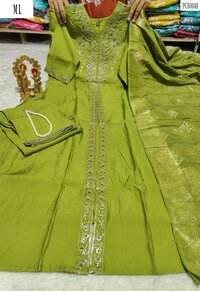 Women Floral Print Fit & Flare Maxi Cotton Ethnic Dress