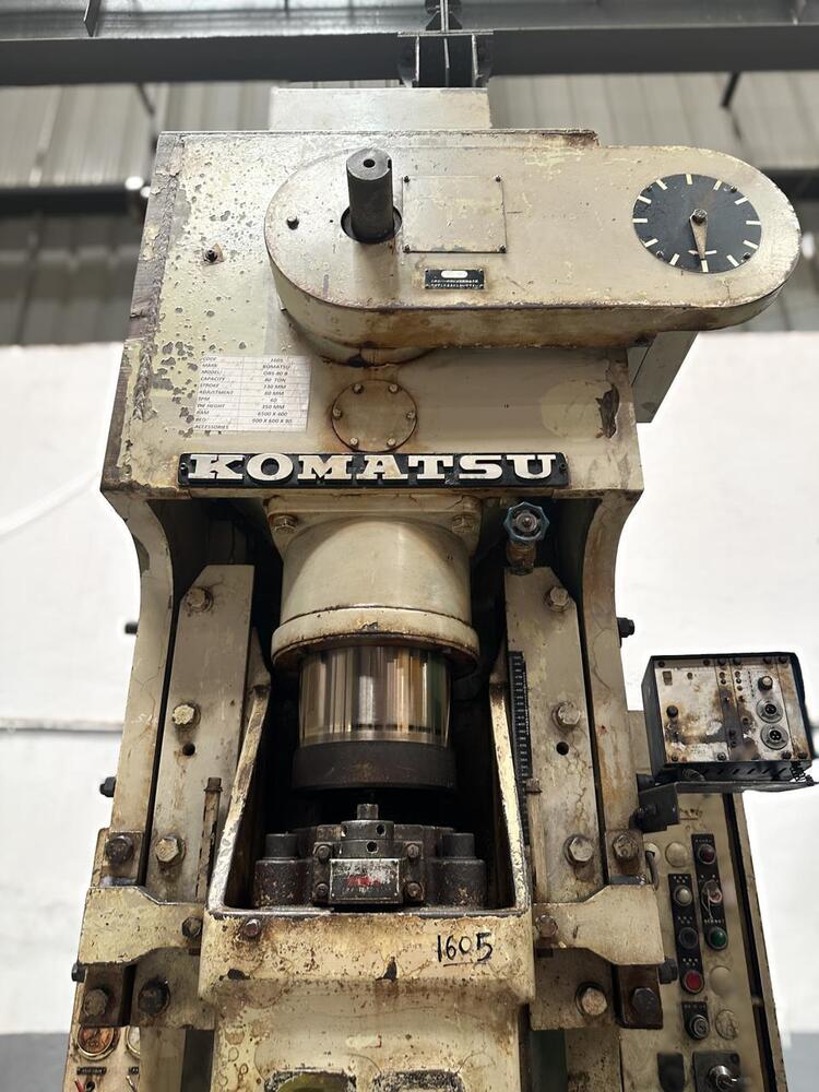 1605 KOMATSU C FRAME SINGLE CRANK PRESS