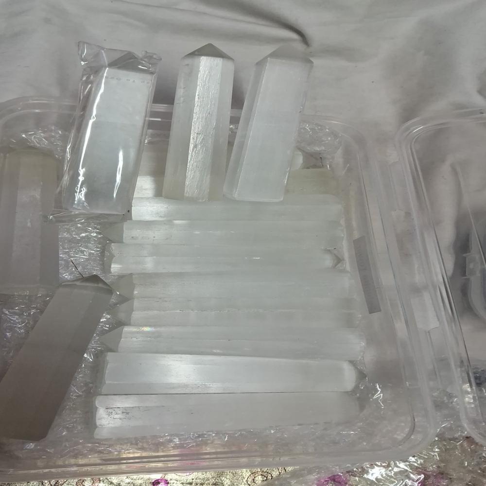 Natural Selenite Crystal Tower