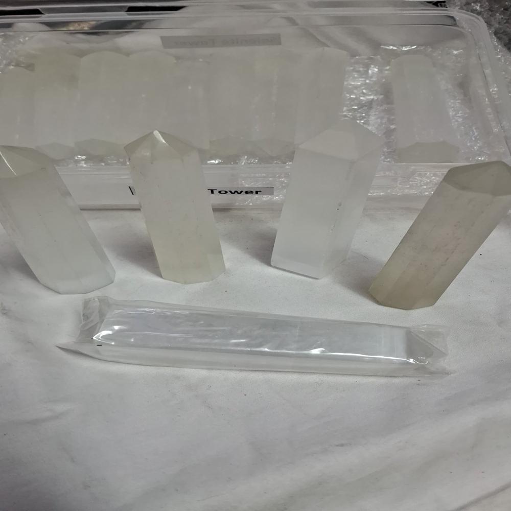 Natural Selenite Crystal Tower