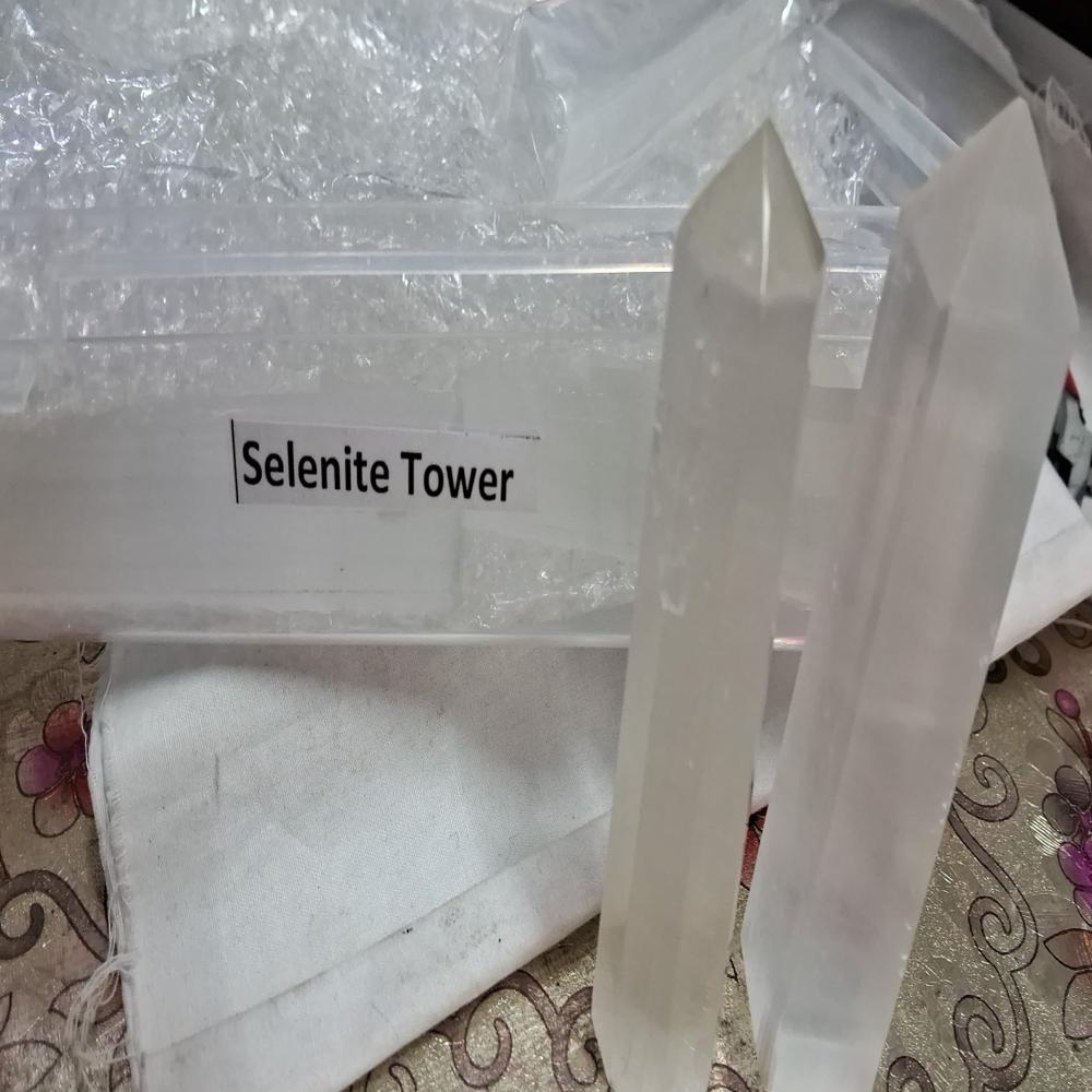 Natural Selenite Crystal Tower