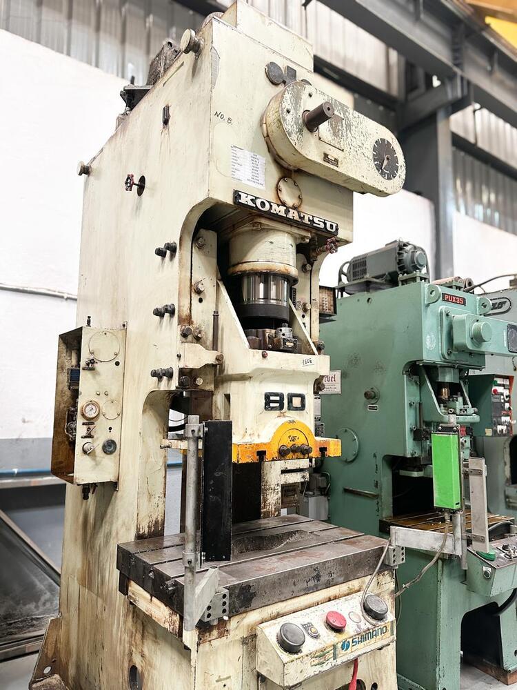 1606 KOMATSU C FRAME SINGLE CRANK PRESS