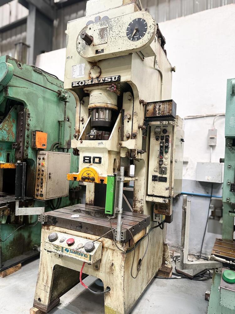 1606 KOMATSU C FRAME SINGLE CRANK PRESS