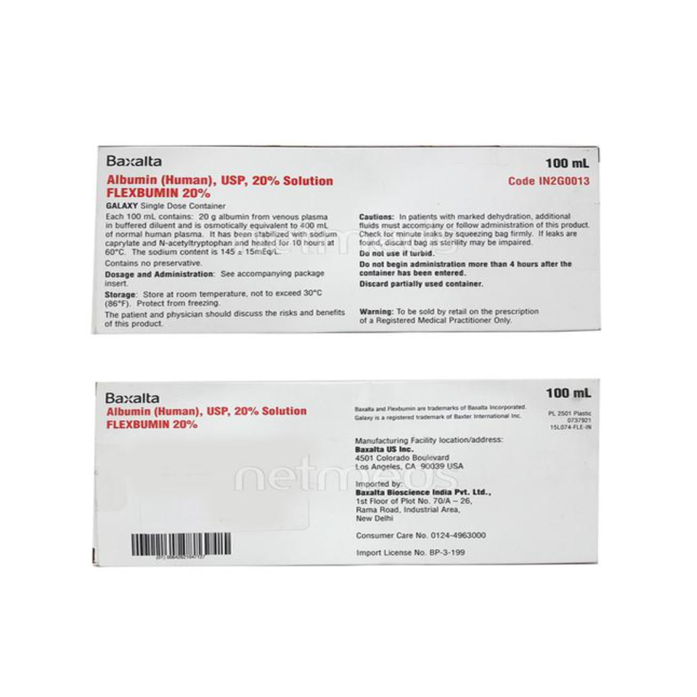 Flexbumin  Infusion Albumin 20% 