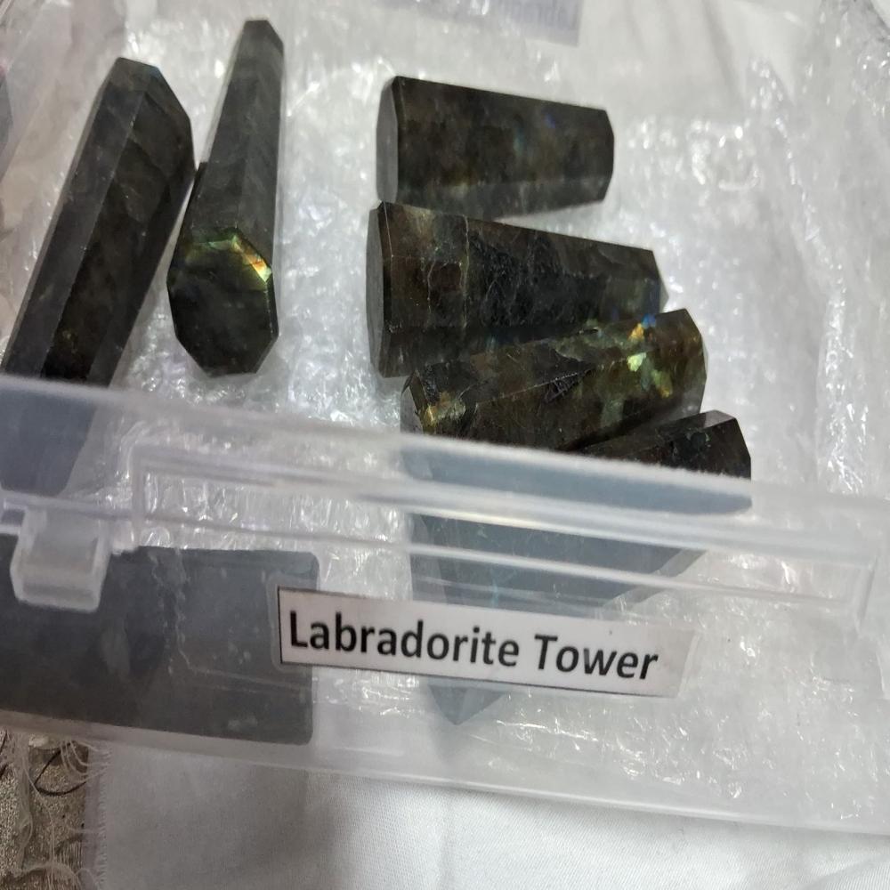 Labradorite crystal  Tower
