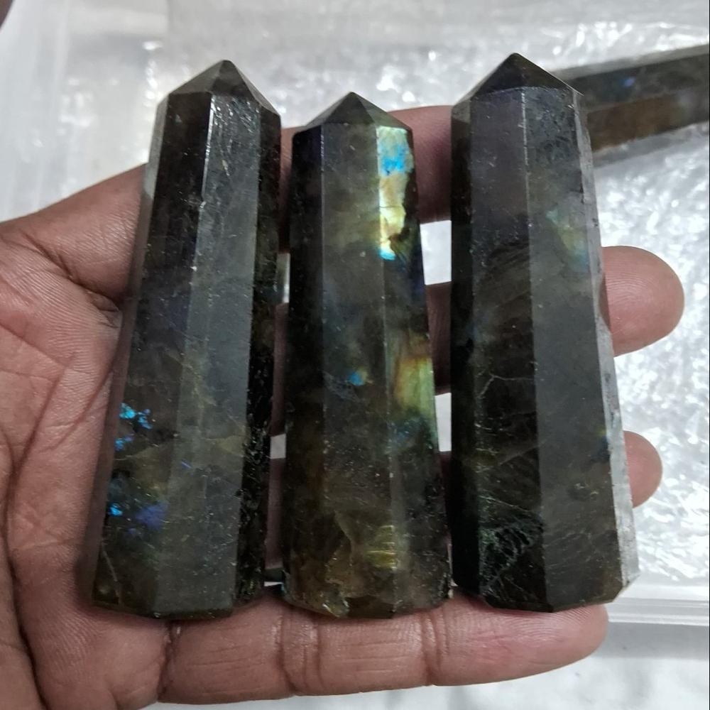 Labradorite crystal  Tower