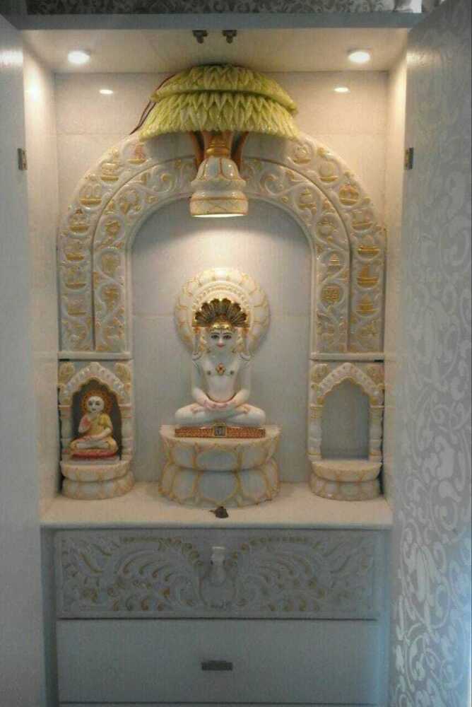 Jain Marble Vedi - Color: White