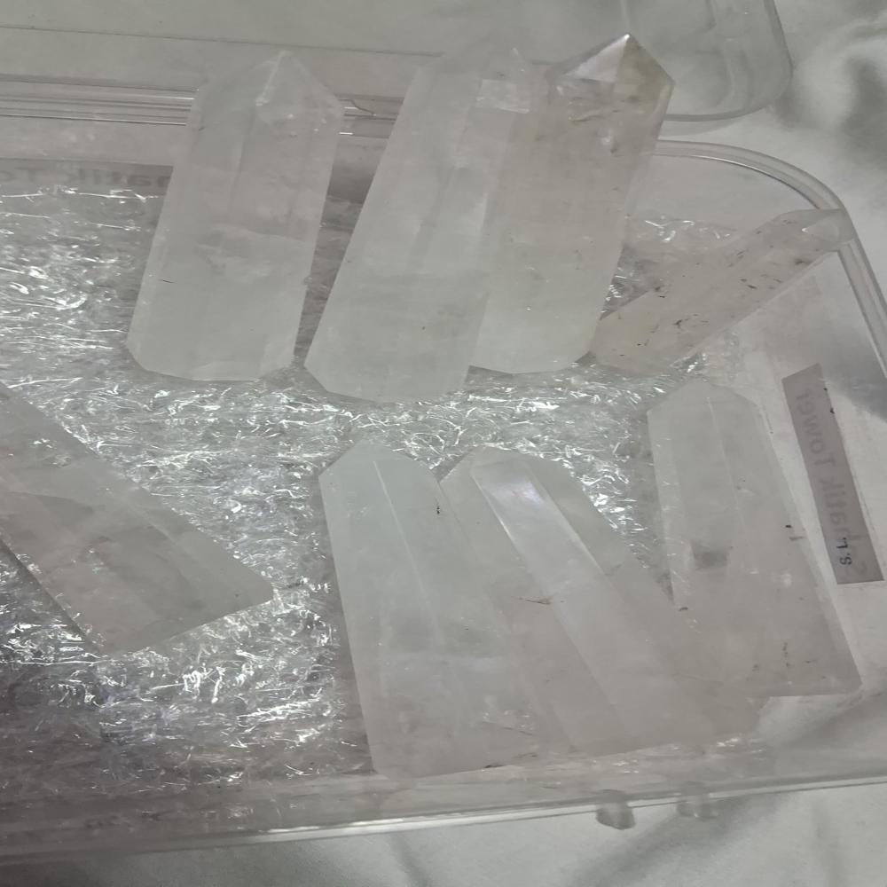 Clear quartz Tower sphatik tower