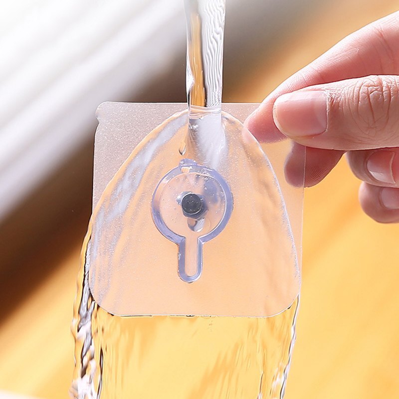 Nail Free Wall Screw Hook - Color: White