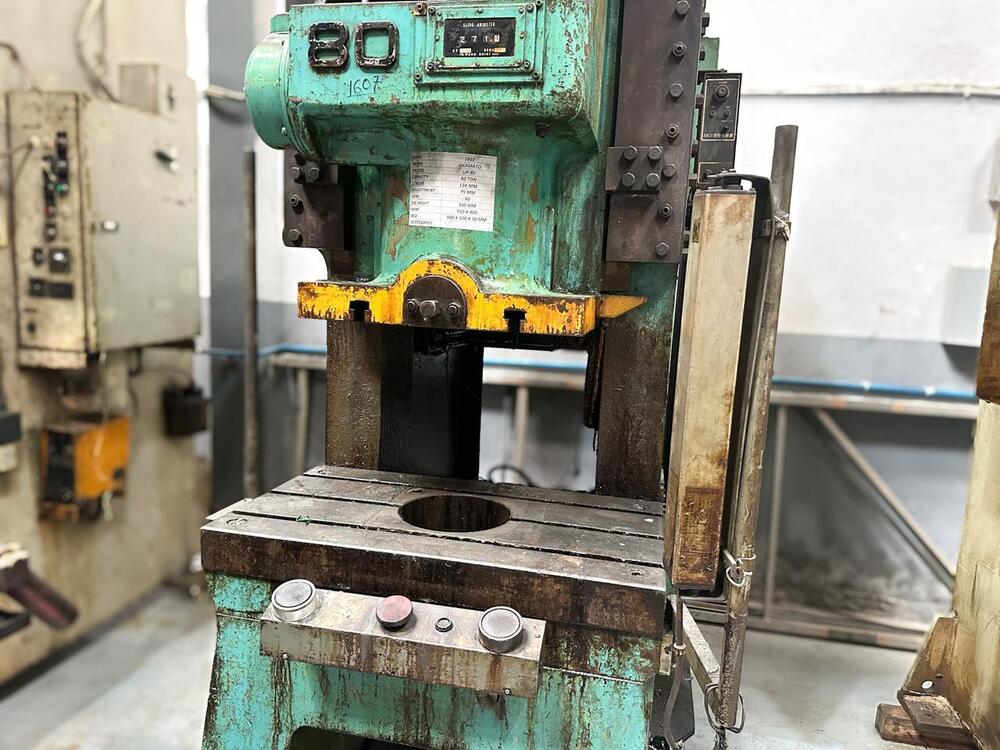 1607 Okamoto C Frame Single Crank Press - Application: Industrial
