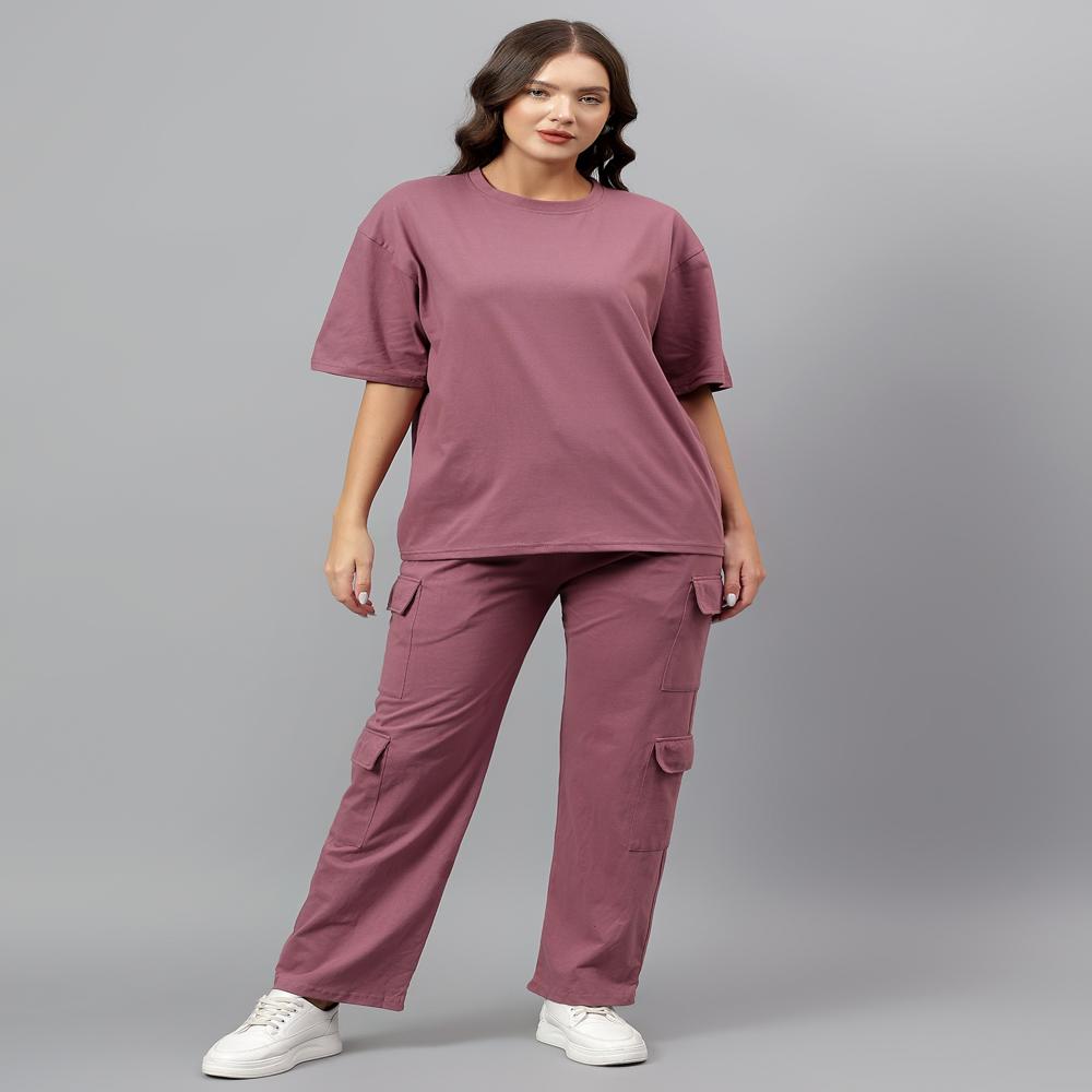 Women Code Set Tshirt with Cargo pajyama