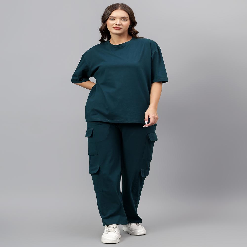 Women Code Set Tshirt with Cargo pajyama