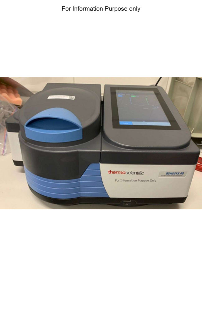 Thermo fisher GENESYS 30/40/50/180 Visible Spectrophotometer