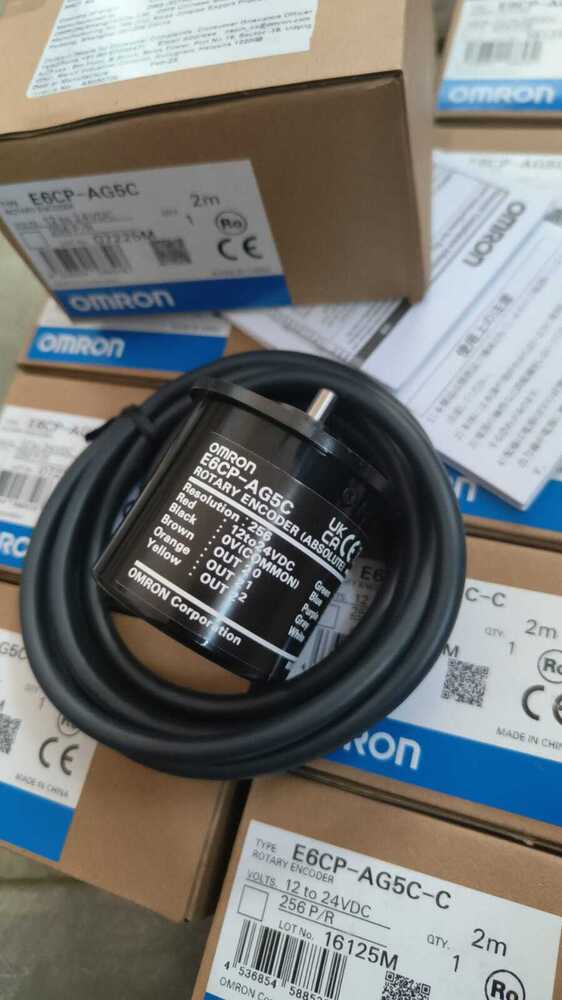 OMRON ROTARY ENCODER 256P/R 12 TO 24VDC, E6CP-AG5C