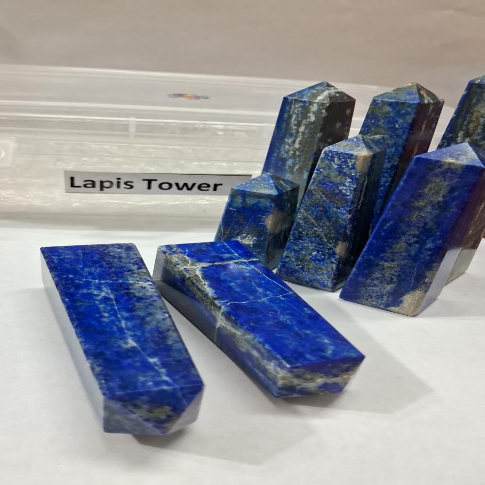 Natural Lapis Crystal Tower