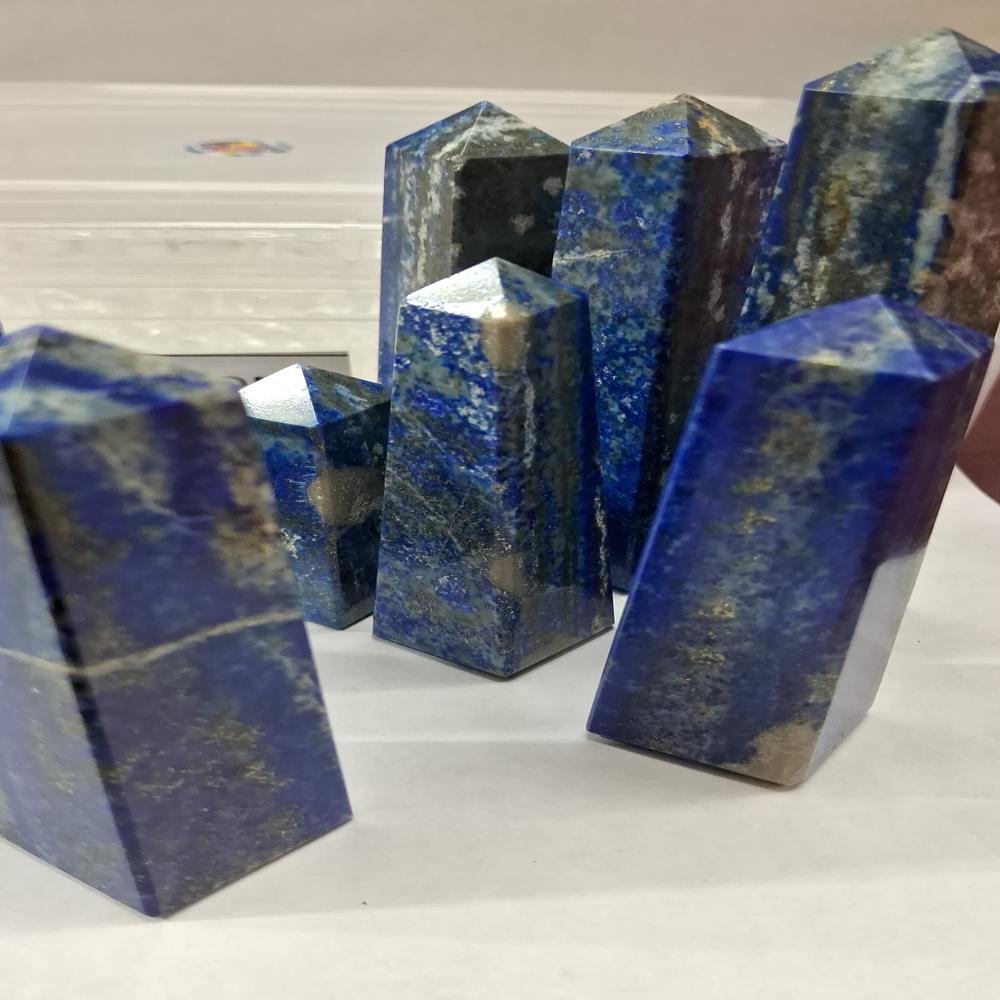 Natural Lapis Crystal Tower