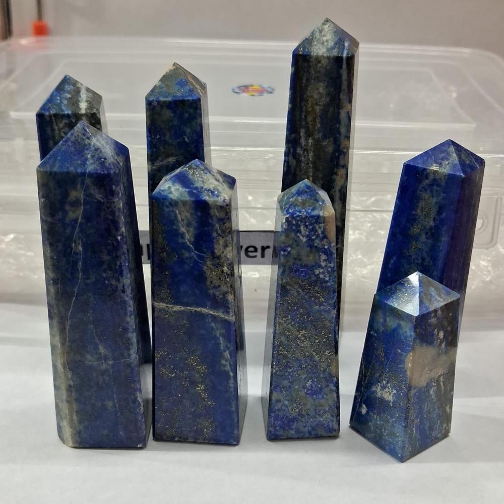 Natural Lapis Crystal Tower
