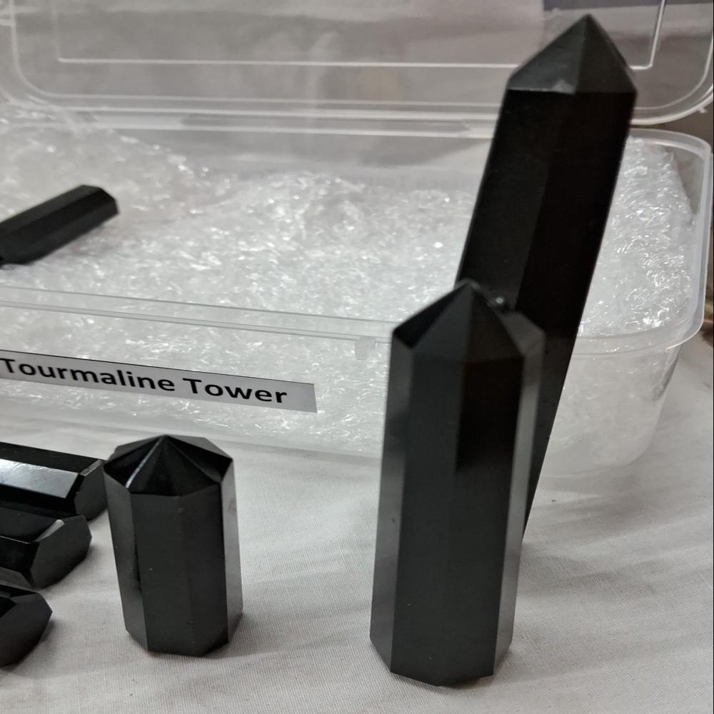 Black Tourmaline Crystal Tower