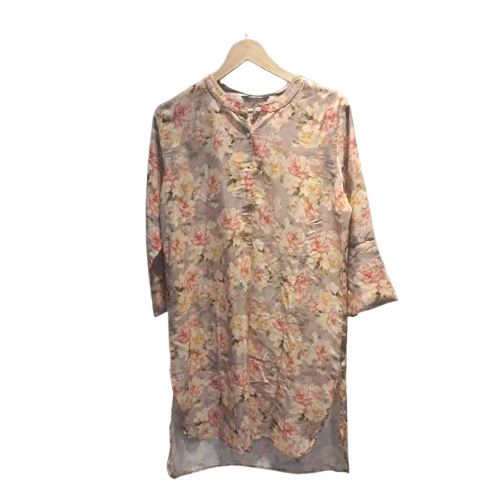 Ladies Floral Kurti - Color: Multicolor