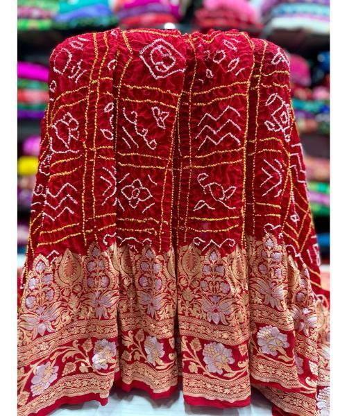 Designer bandhani saree