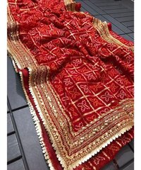 Designer bandhani saree
