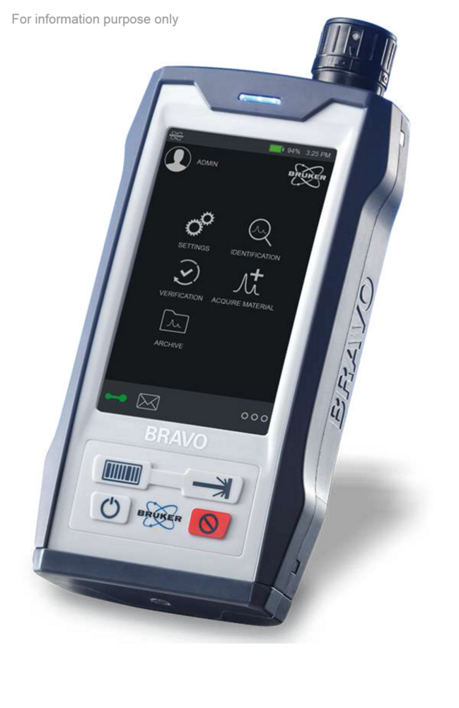 Bruker Handheld Raman Spectrometer BRAVO