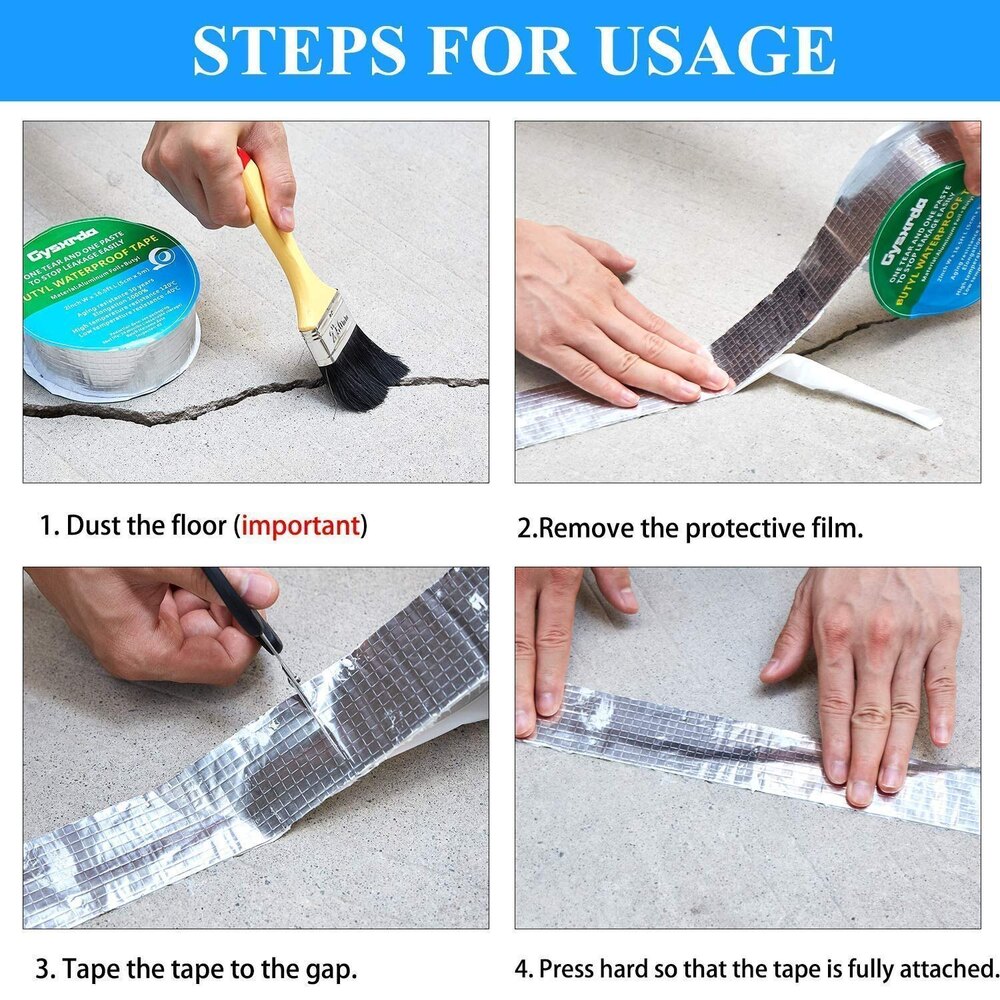 Aluminum Foil Butyl Tape Leakage Repair Waterproof Sealing Tape