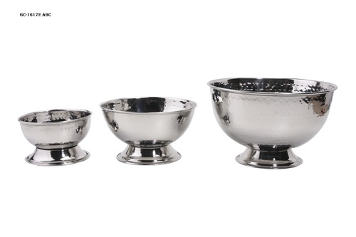 Hammered Stainless Steel Bowl Set - Small to Large Sizes | Dishwasher Safe, Customizable Designs for Kitchen Use