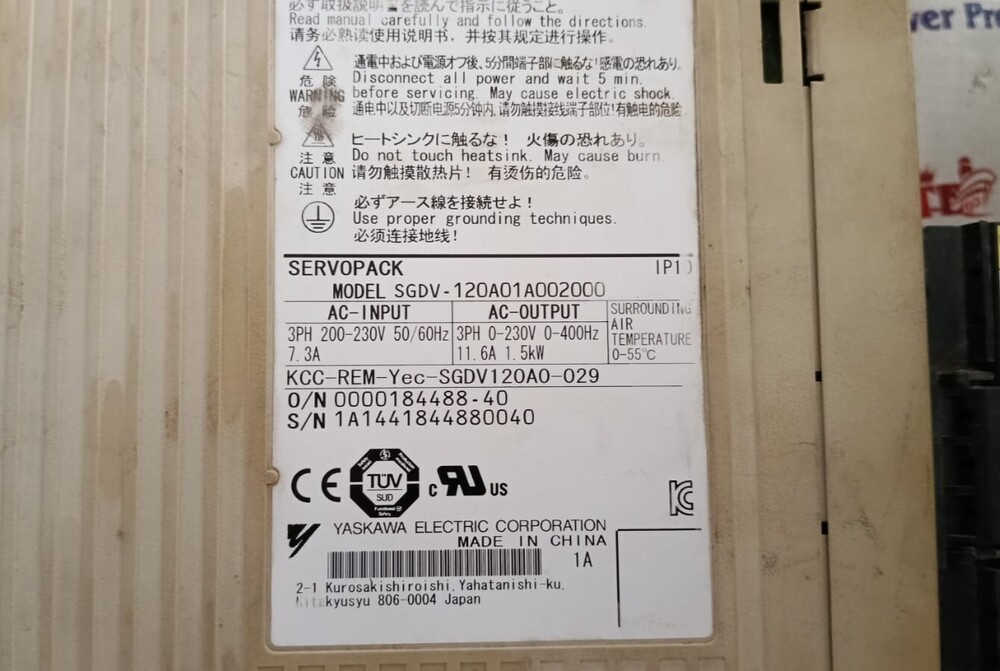 Fiber Yaskawa Sgdv-120a01a002000