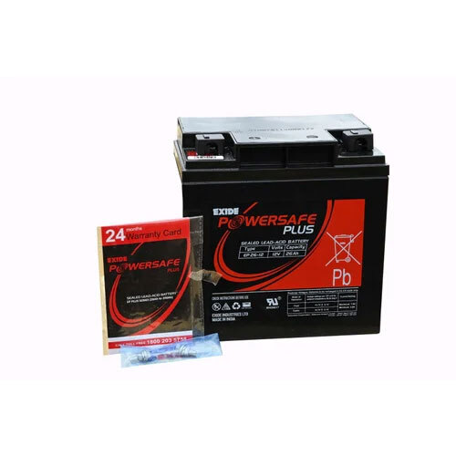 Exide 12V 26Ah Smf Battery - Features: Long Shelf Life