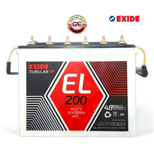 200Ah Exide Tubular Batteries - Features: Long Shelf Life