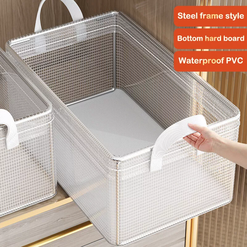 PVC TRANSPARENT STORAGE BASKET
