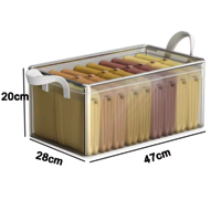 PVC TRANSPARENT STORAGE BASKET