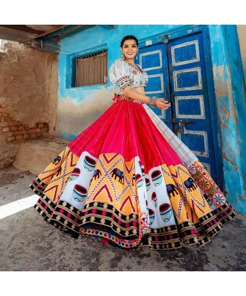Printed Navratri Designer Chaniya Choli