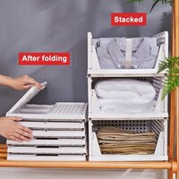 PLASTIC FOLDABLE CLOTHES ORGANIZER FOR WARDROBE