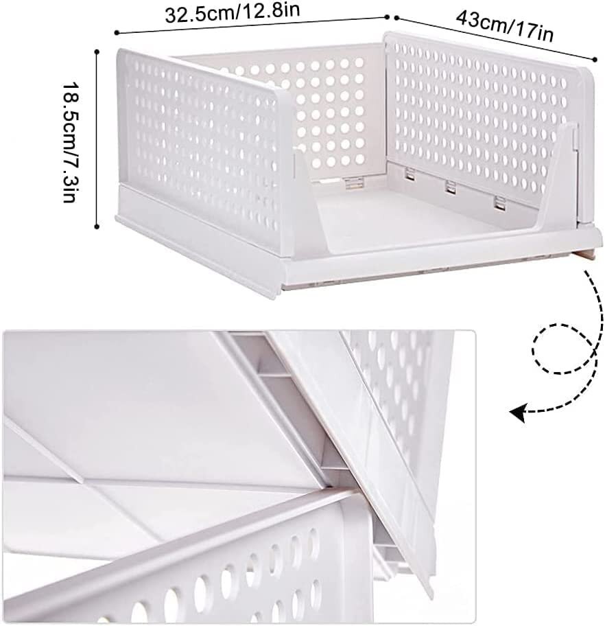 PLASTIC FOLDABLE CLOTHES ORGANIZER FOR WARDROBE