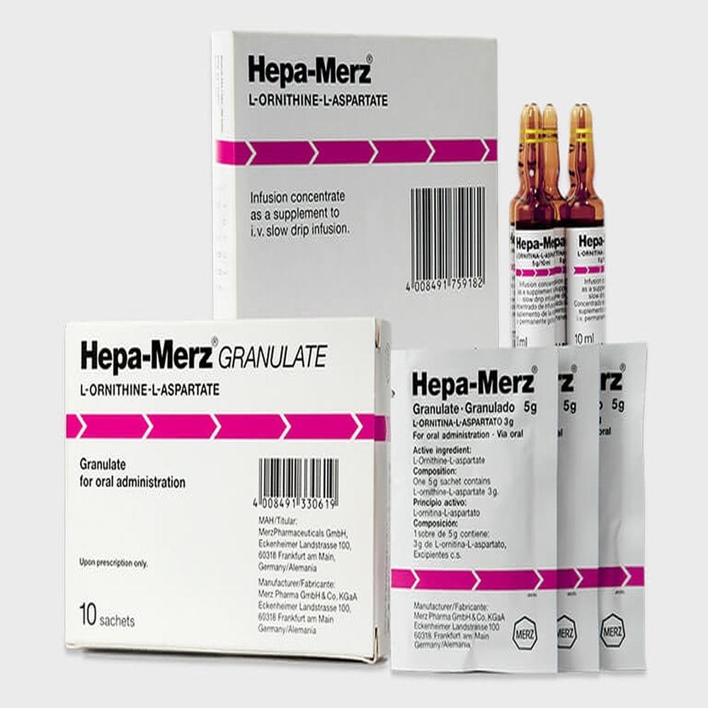 Hepamerz L-Ornithine L-Aspartate Infusion 5 mg