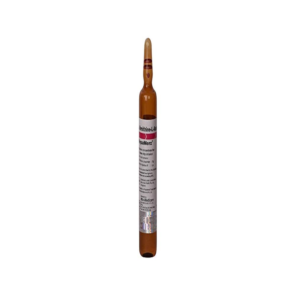 Hepamerz L-Ornithine L-Aspartate Infusion 5 mg